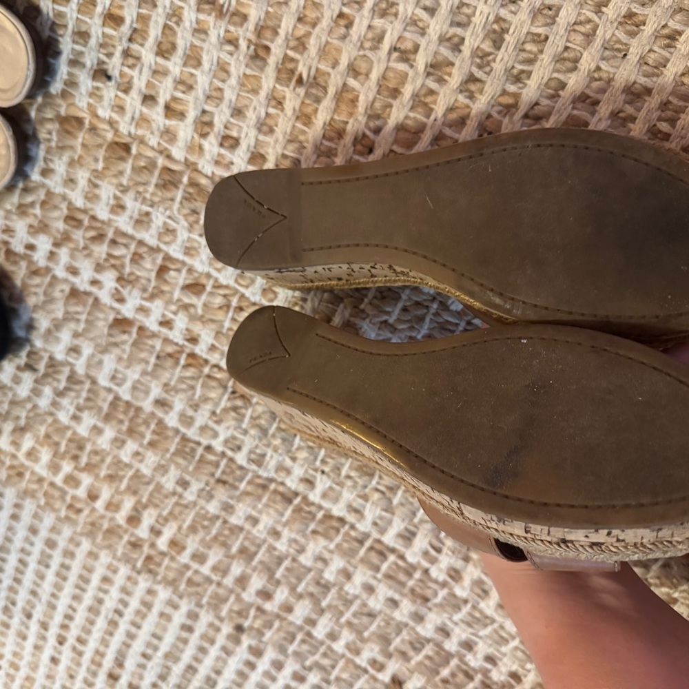 Prada Brown Leather Wedge Shoes - Picture 4 of 4